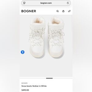 Bogner Verbier White Winter Snow Boots